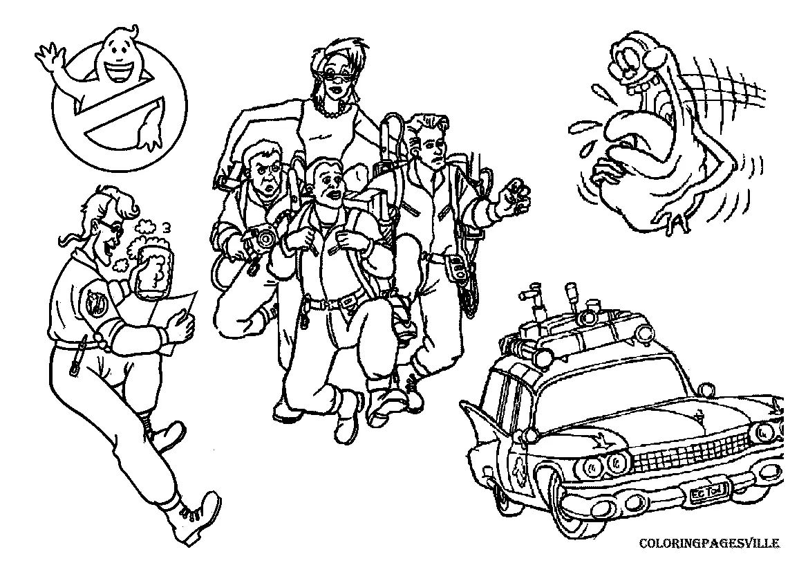 Desenhos de Caca-Fantasmas Para Colorir 40
