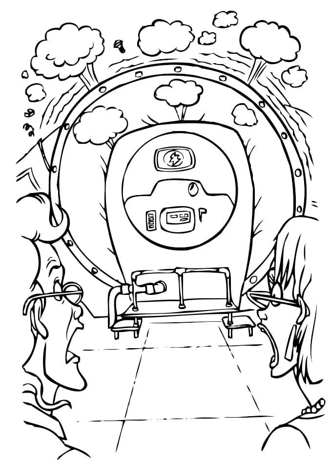 Desenhos de Caca-Fantasmas Para Colorir 99