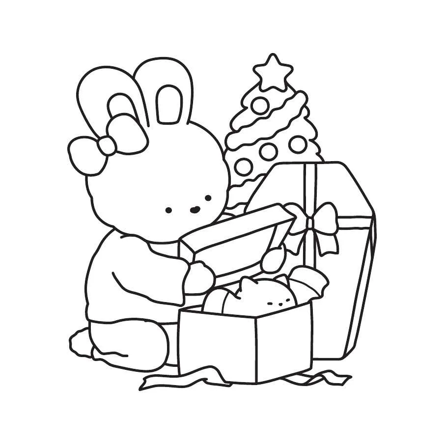 Ghostly Cute Christmas Coloring Pages 31