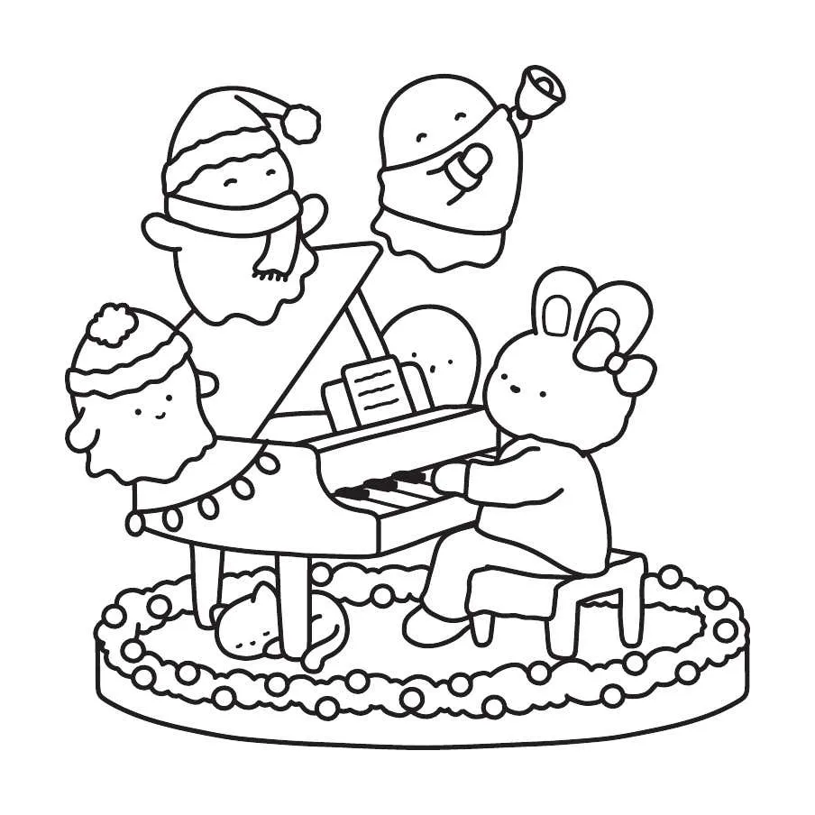 Ghostly Cute Christmas Coloring Pages 36