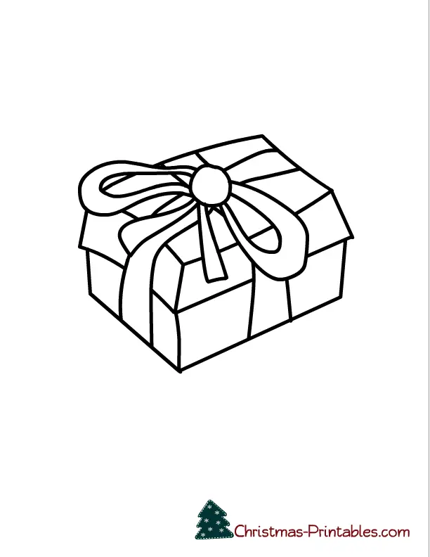 Desenhos de Caixa de Presente Para Colorir 23