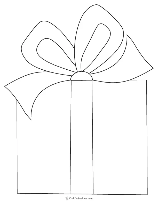 Desenhos de Caixa de Presente Para Colorir 3