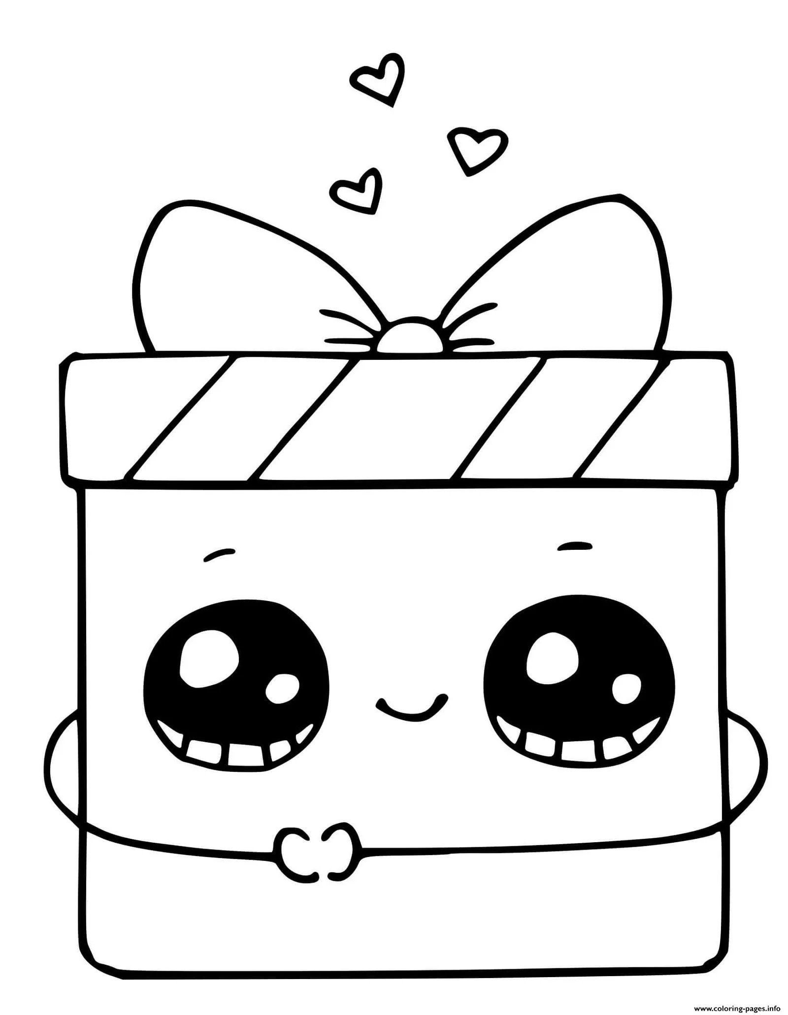Desenhos de Caixa de Presente Para Colorir 9