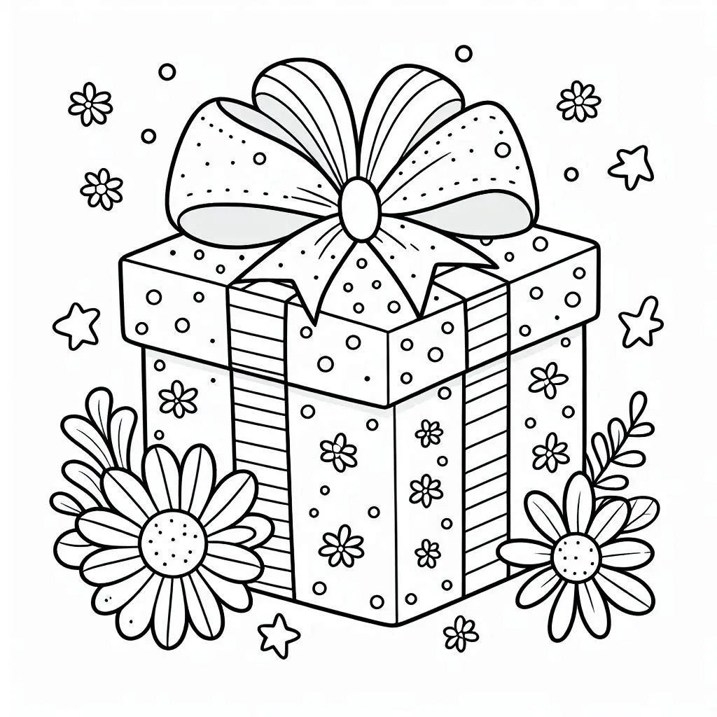 Geschenke Ausmalbilder 26