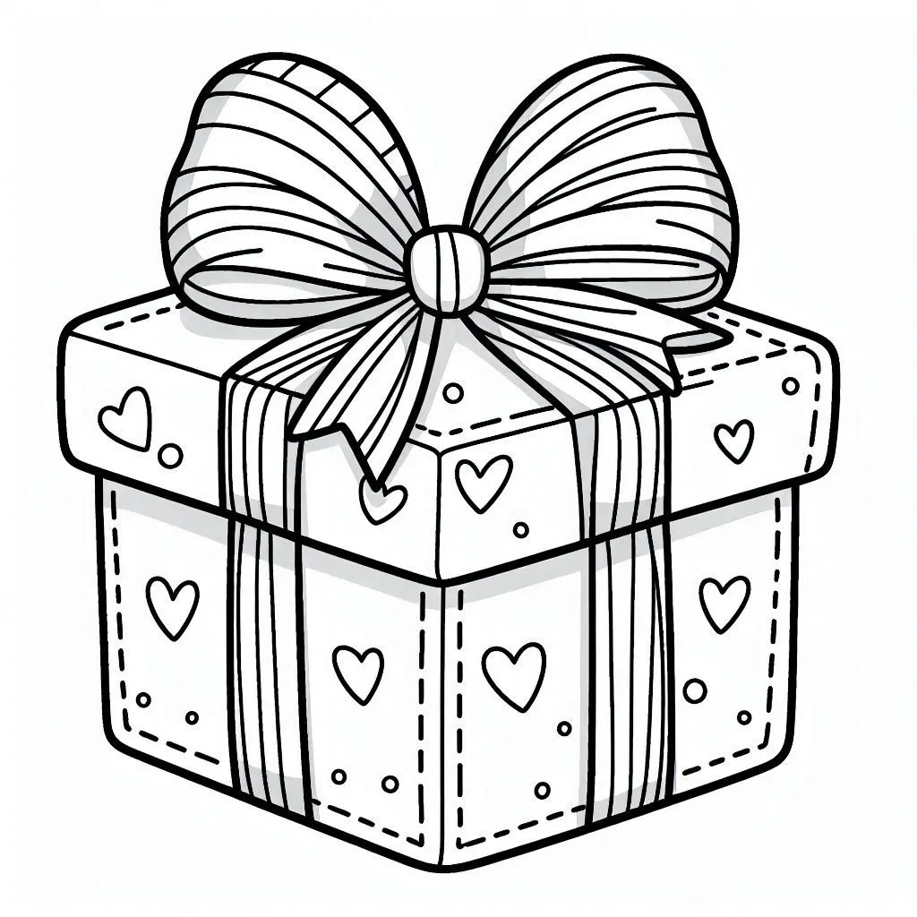 Geschenke Ausmalbilder 28