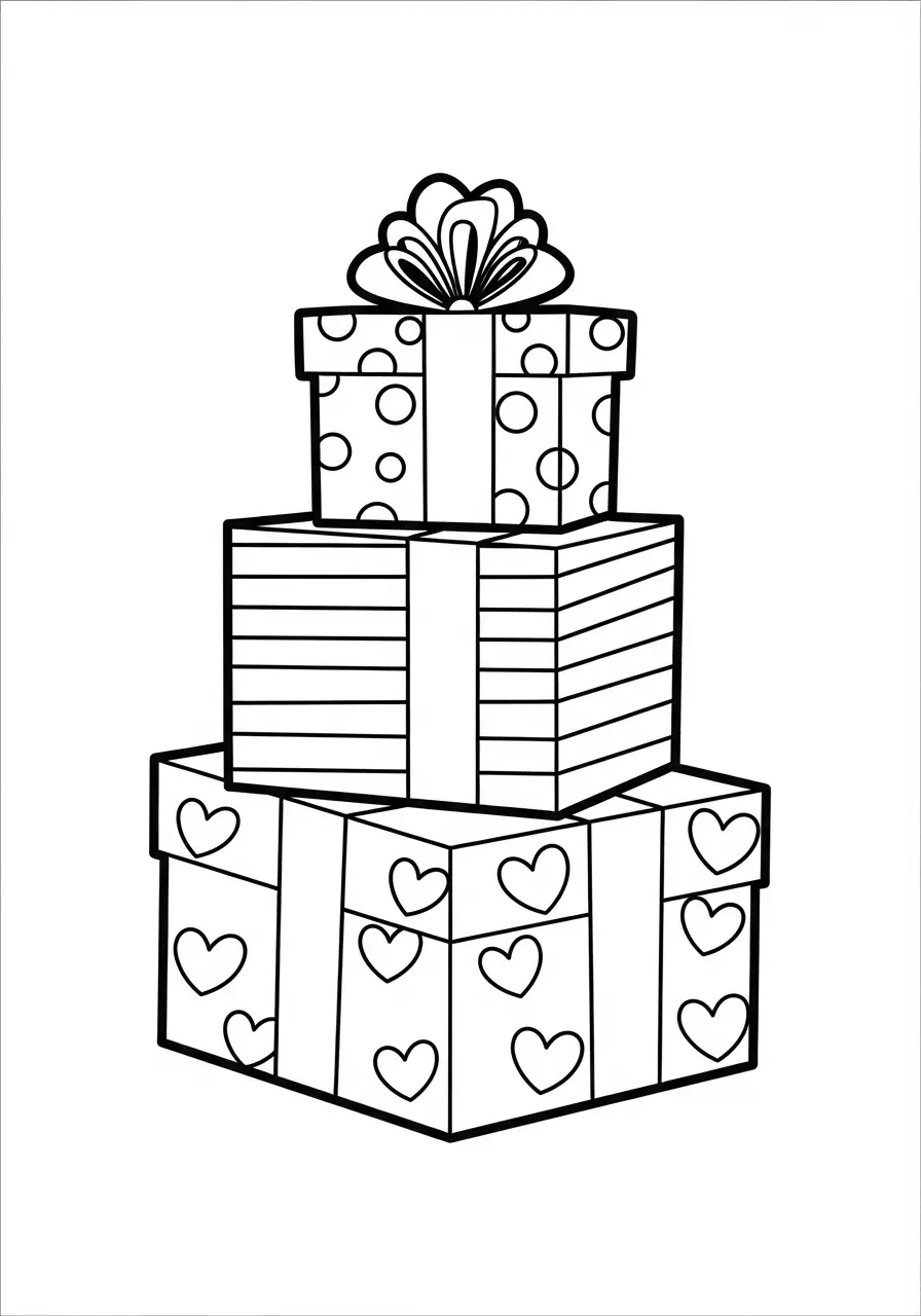 Geschenke Ausmalbilder 3