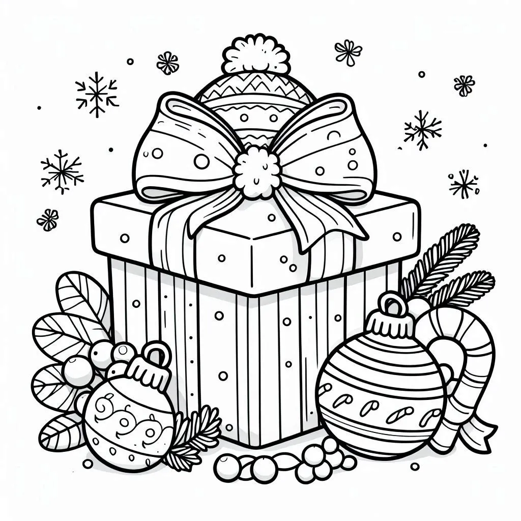 Geschenke Ausmalbilder 34