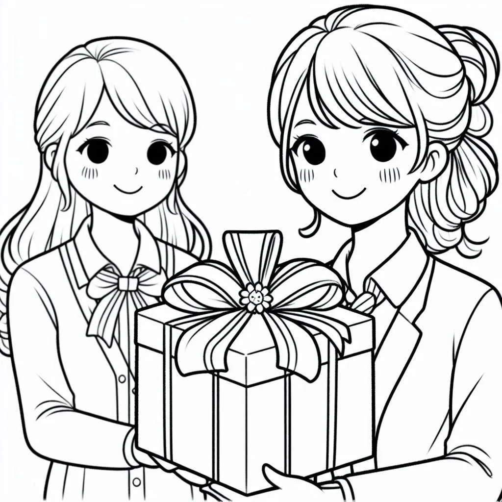 Geschenke Ausmalbilder 8