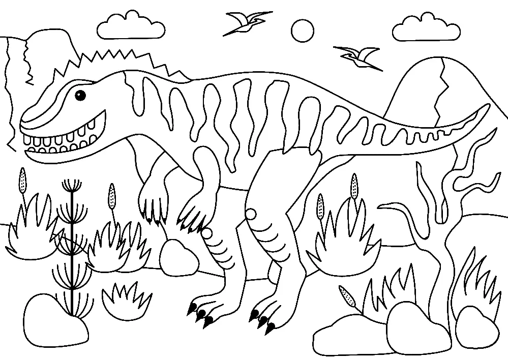 Giganotosaurus Coloring Pages 19