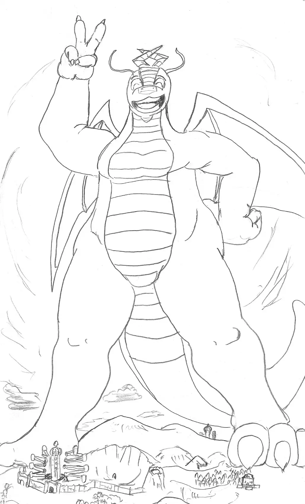 Gigantamax Para Colorear 25
