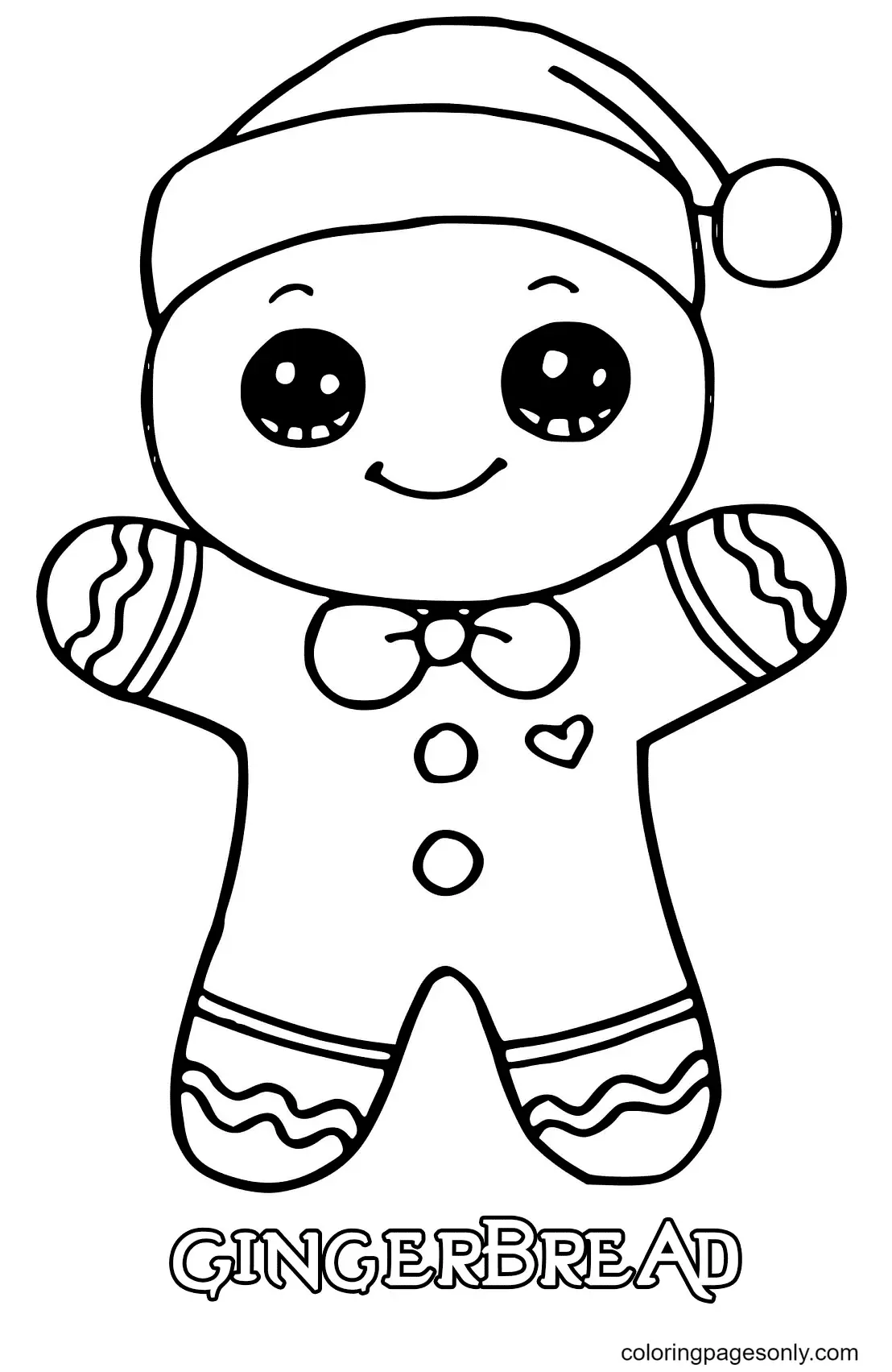 Hombre De Jengibre Para Colorear 2