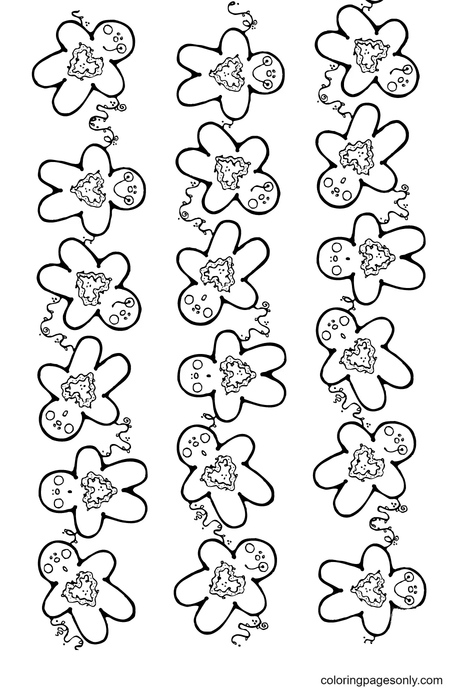 Hombre De Jengibre Para Colorear 41
