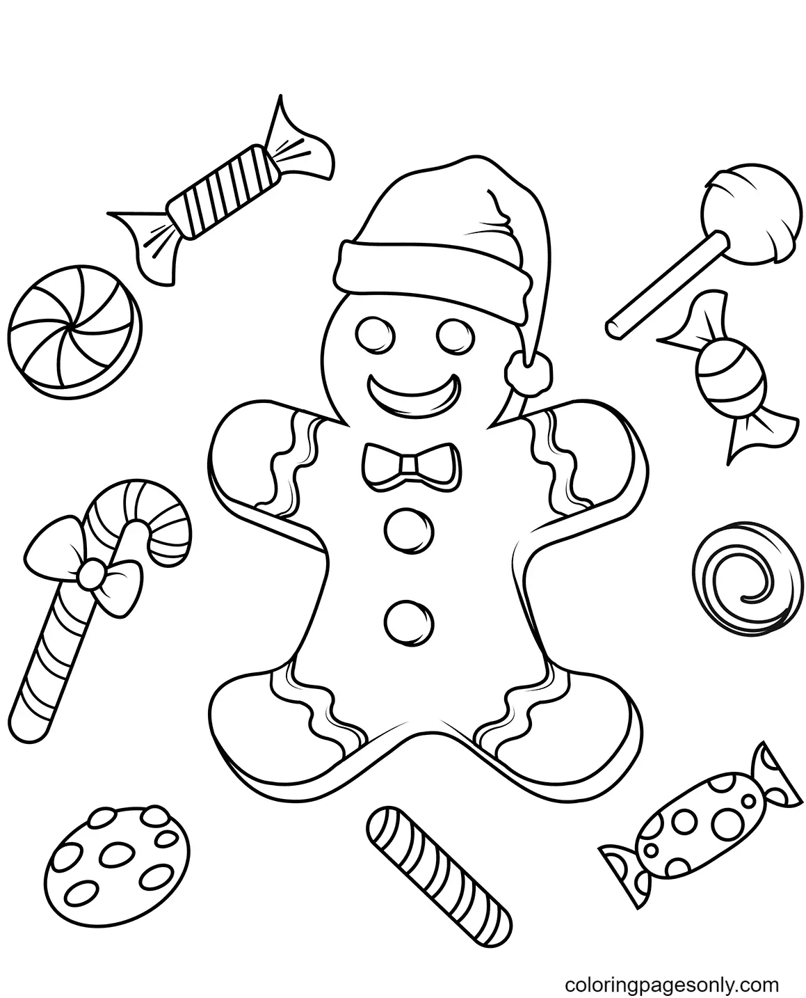 Hombre De Jengibre Para Colorear 43
