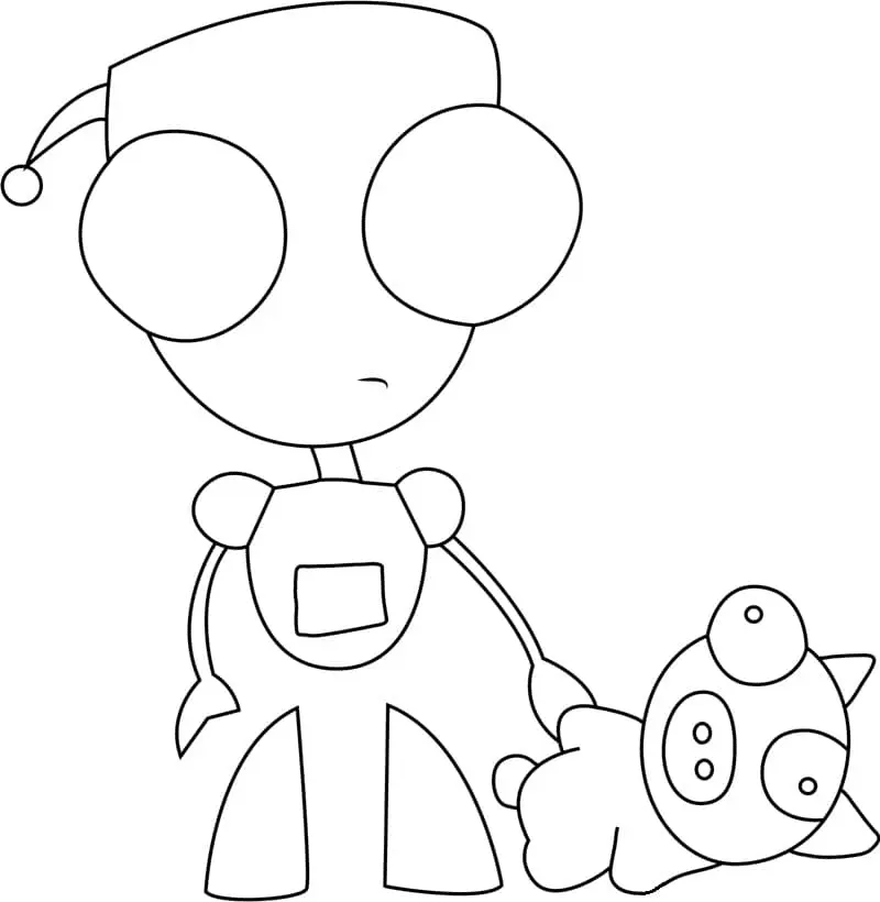 Gir Coloring Pages 12