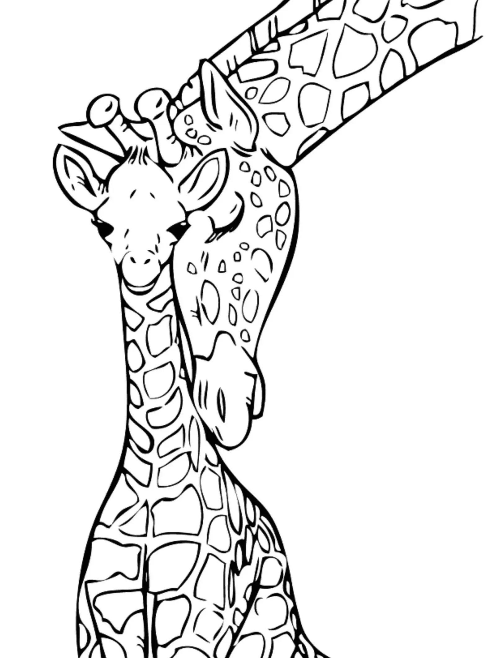 Giraffes Coloring Pages 13