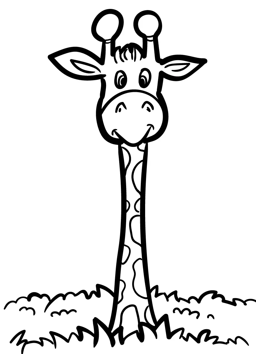 Giraffes Coloring Pages 21