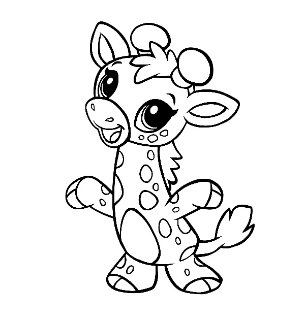 Giraffes Coloring Pages 29