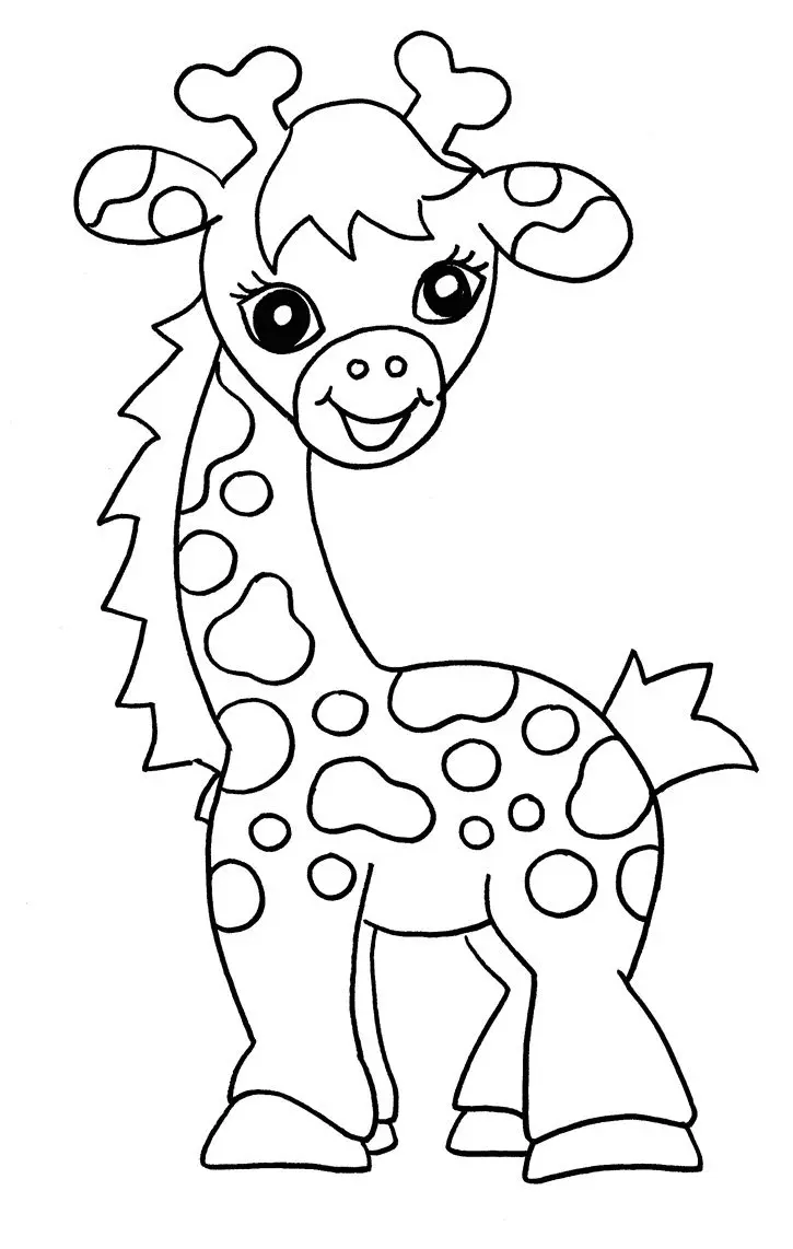 Giraffes Coloring Pages 31