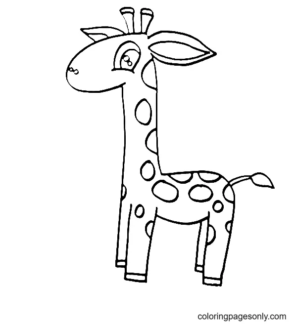 Giraffes Coloring Pages 54