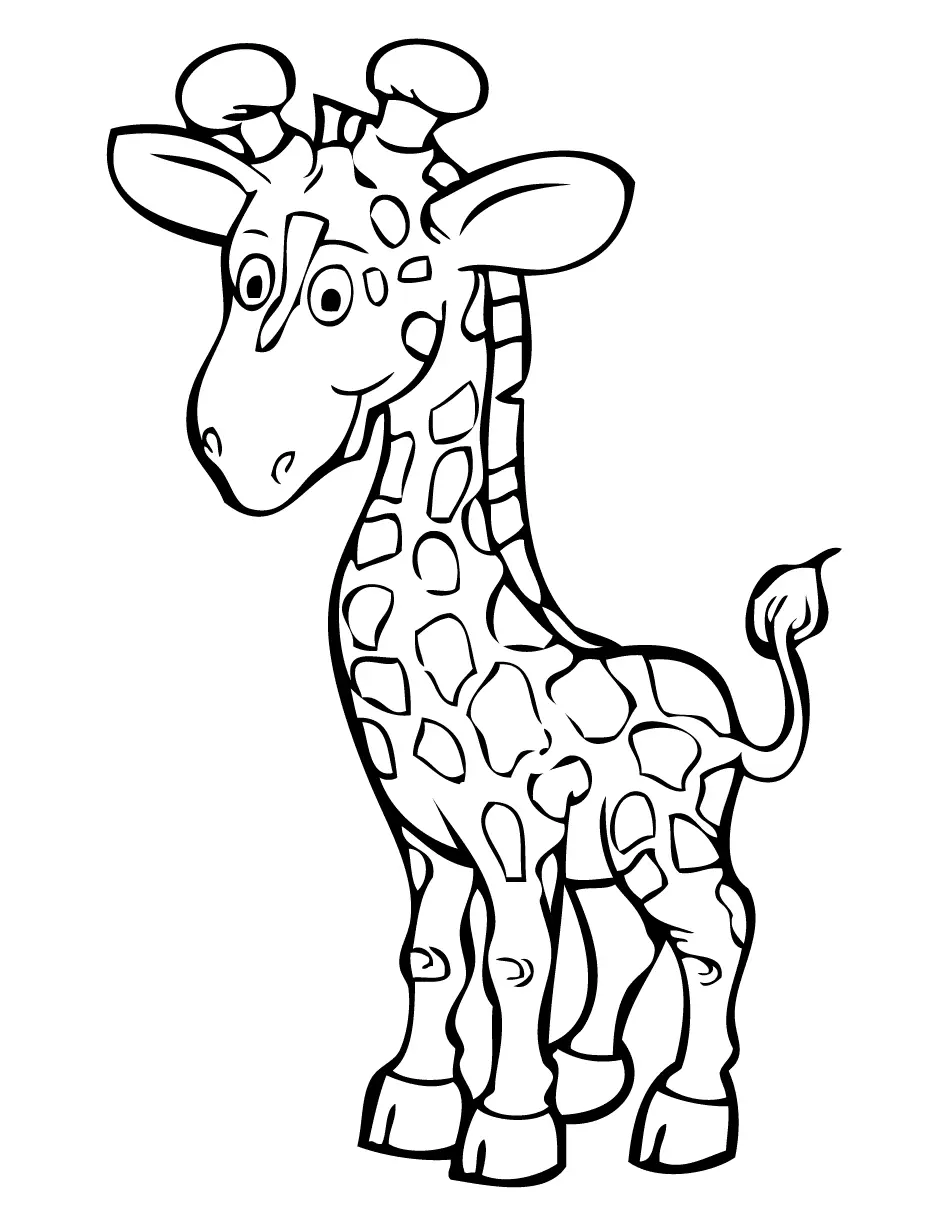 Giraffes Coloring Pages 57