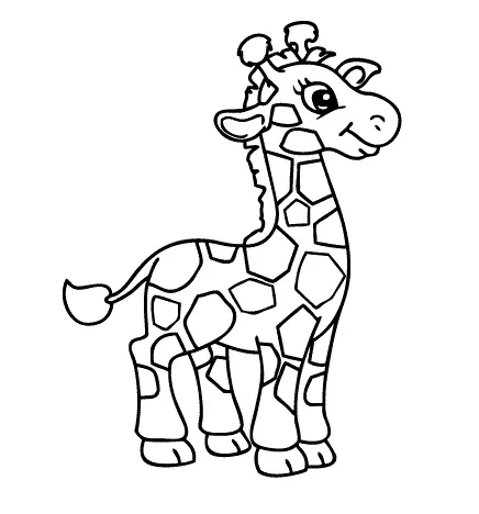 Giraffes Coloring Pages 6