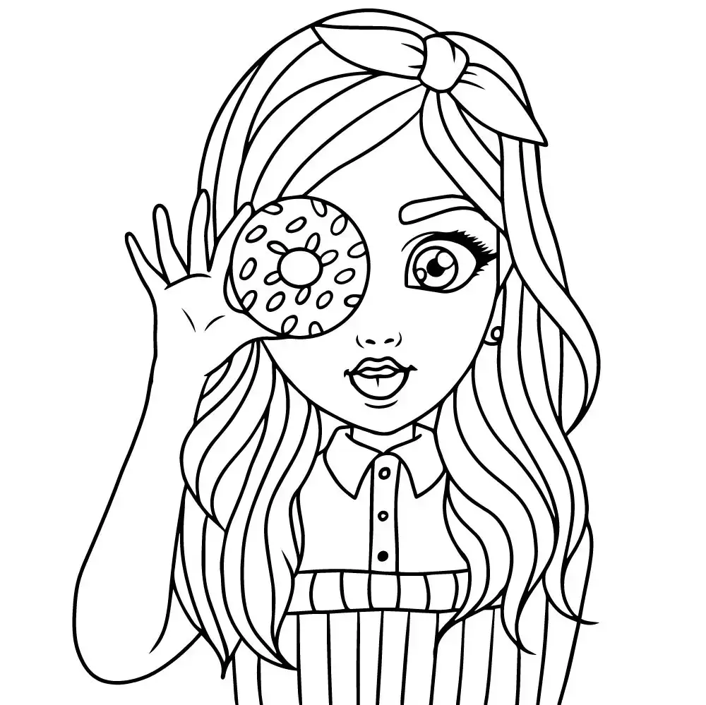 Chicas Para Colorear 3