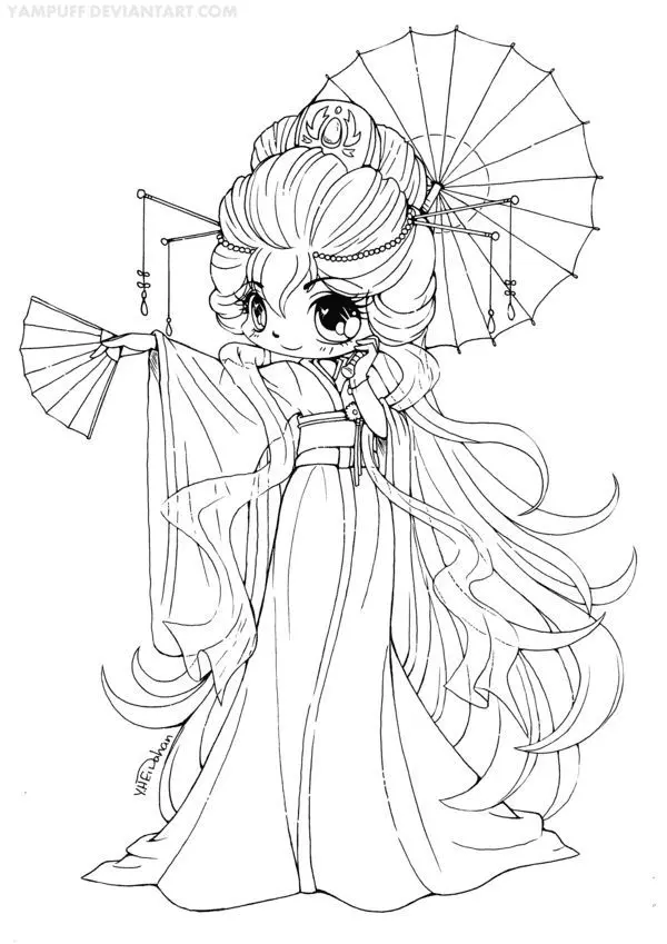 Chicas Para Colorear 4