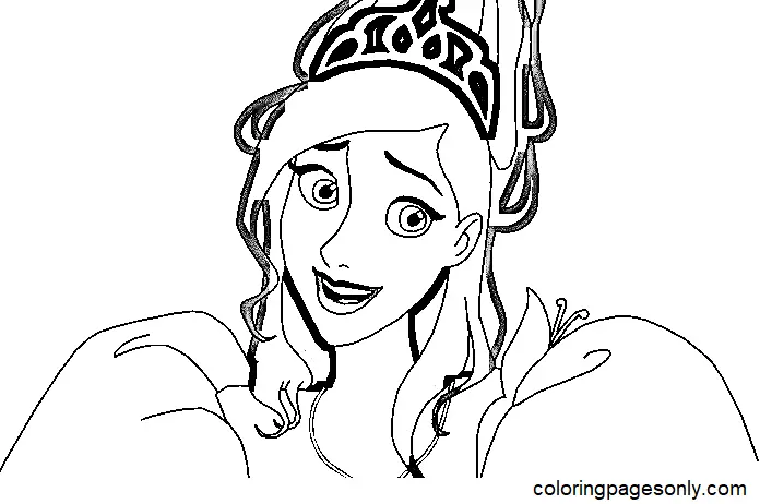 Desenhos de Giselle Para Colorir 11
