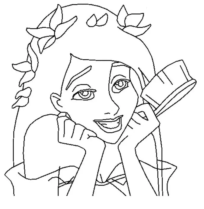 Desenhos de Giselle Para Colorir 16