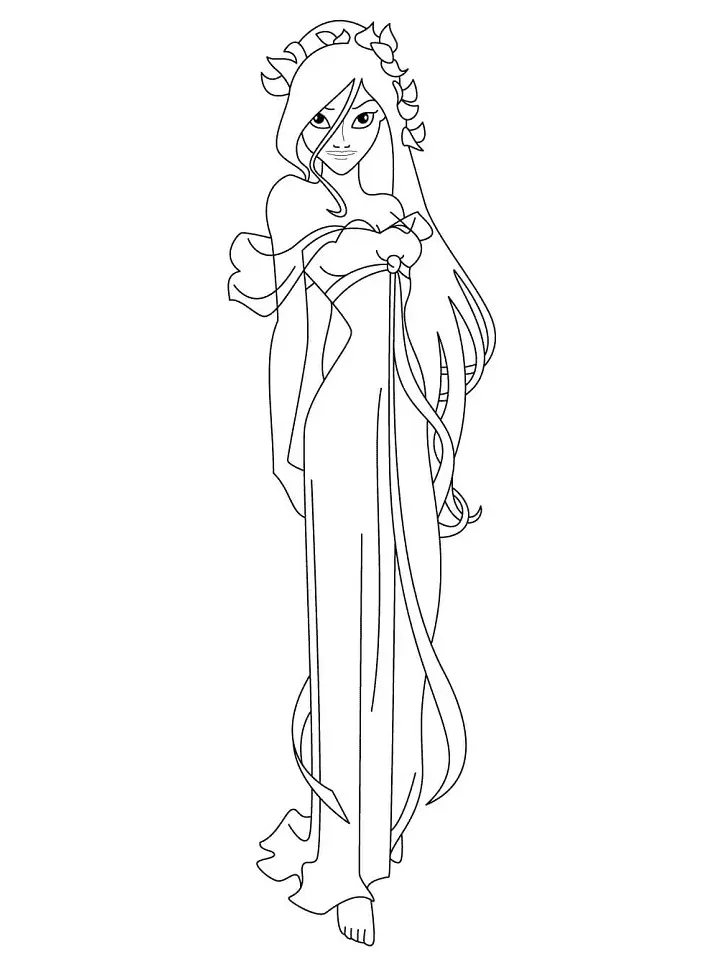 Desenhos de Giselle Para Colorir 5