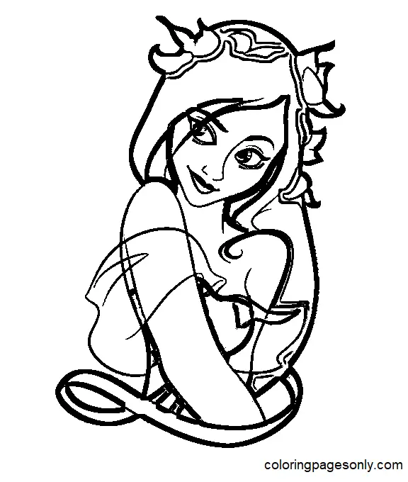 Desenhos de Giselle Para Colorir 6