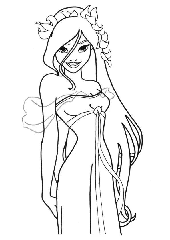 Desenhos de Giselle Para Colorir 8