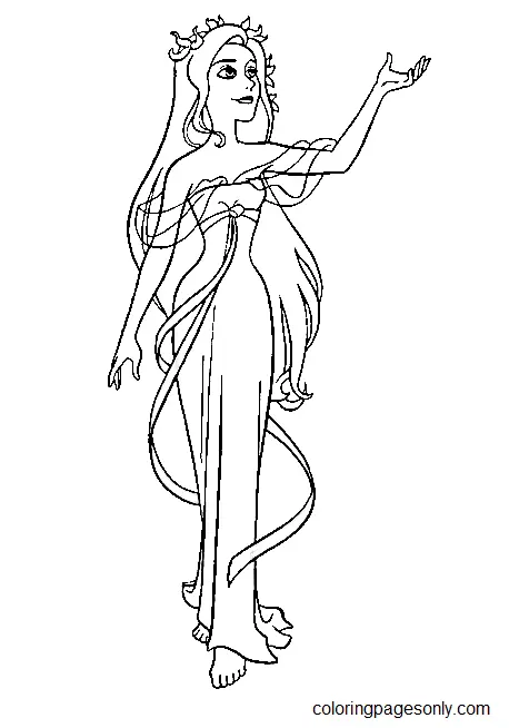 Desenhos de Giselle Para Colorir 9