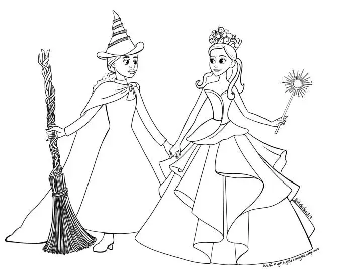 Glinda para Colorir 9