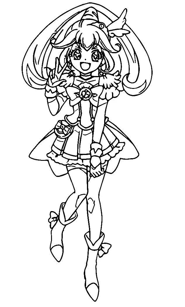 Glitter Force Coloring Pages 13