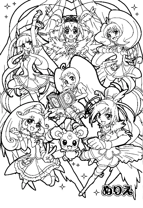 Glitter Force Coloring Pages 27