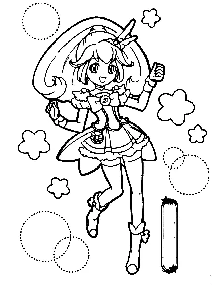 Glitter Force Coloring Pages 38