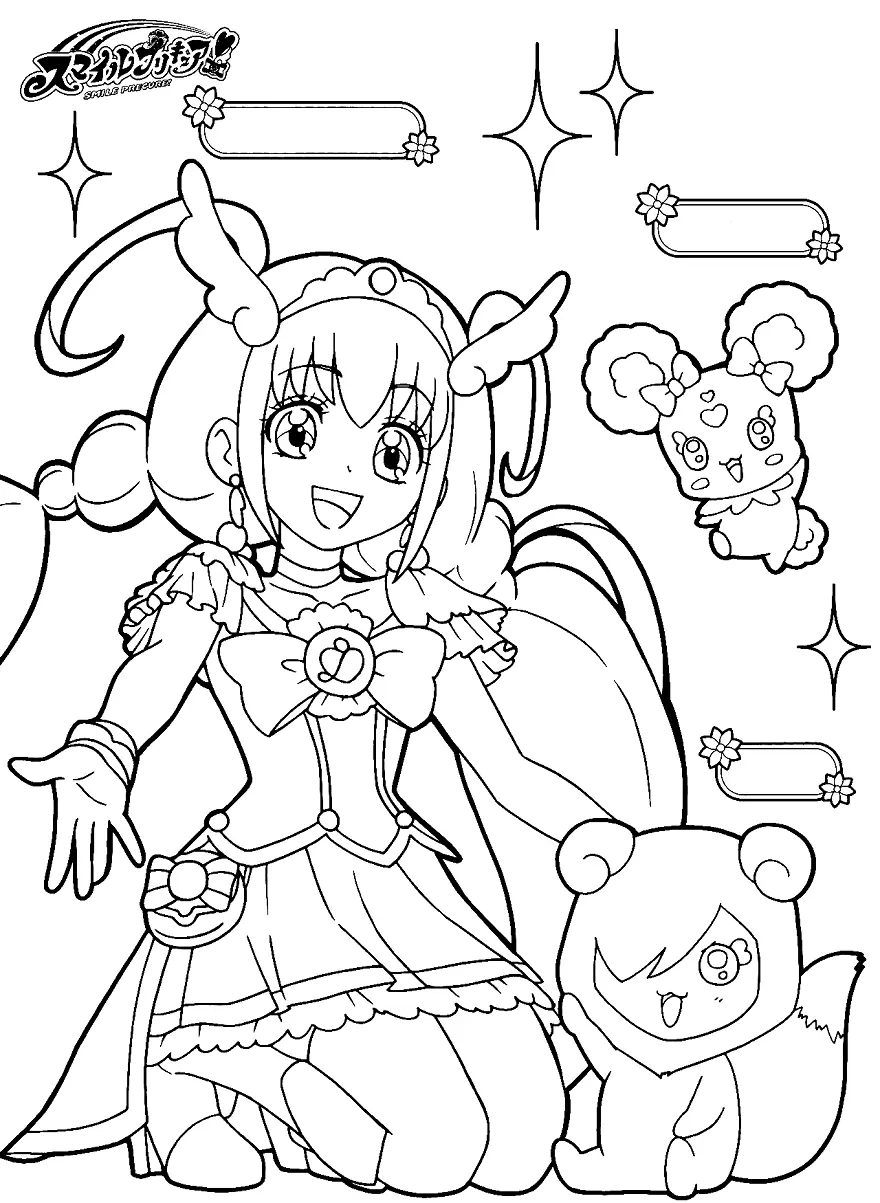 Glitter Force Coloring Pages 41