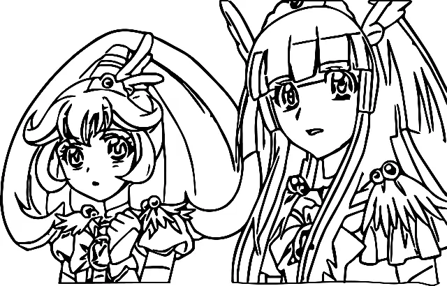 Glitter Force Coloring Pages 45