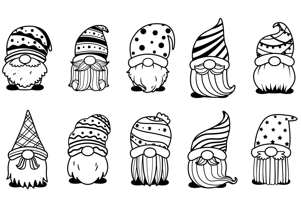 Desenhos de Gnomos Para Colorir 1