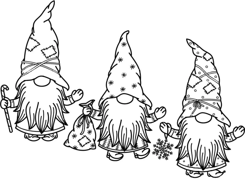 Desenhos de Gnomos Para Colorir 15