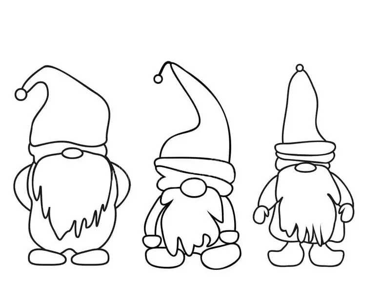 Desenhos de Gnomos Para Colorir 20