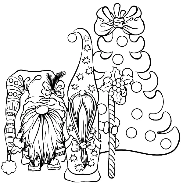 Desenhos de Gnomos Para Colorir 21