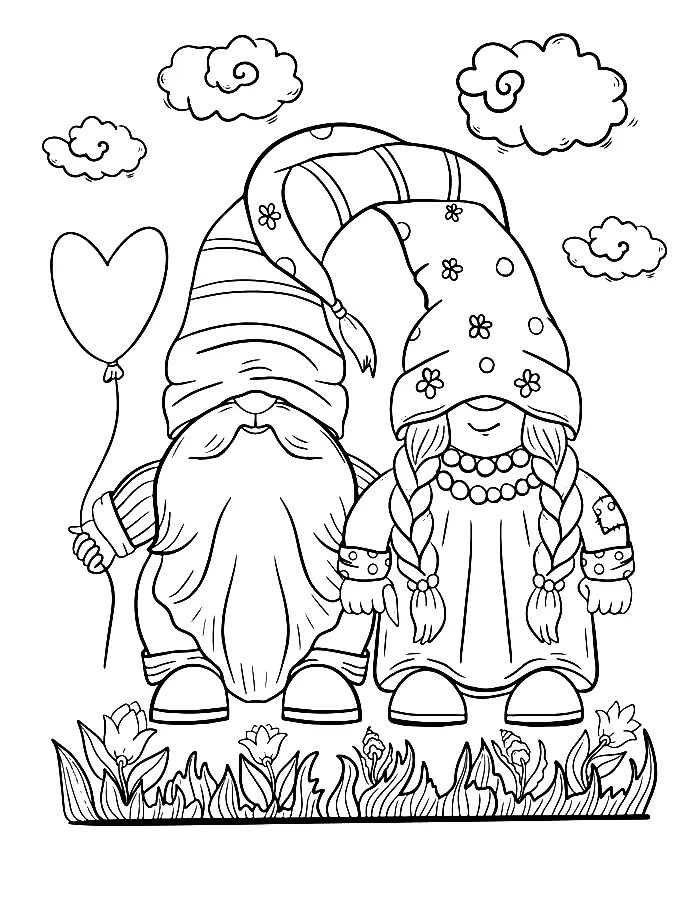 Desenhos de Gnomos Para Colorir 24