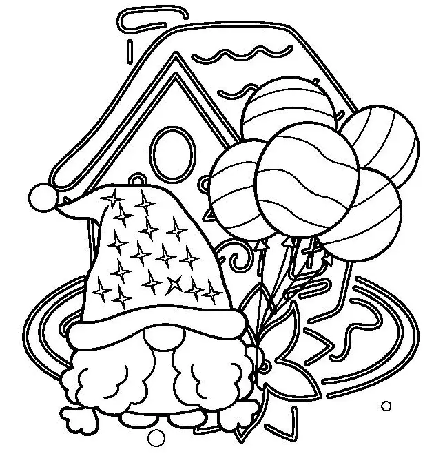 Desenhos de Gnomos Para Colorir 28