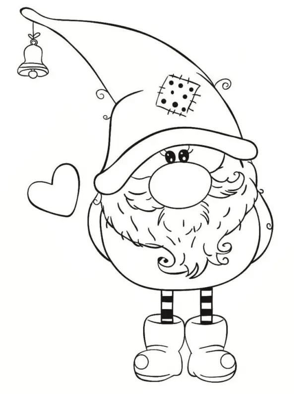 Desenhos de Gnomos Para Colorir 30