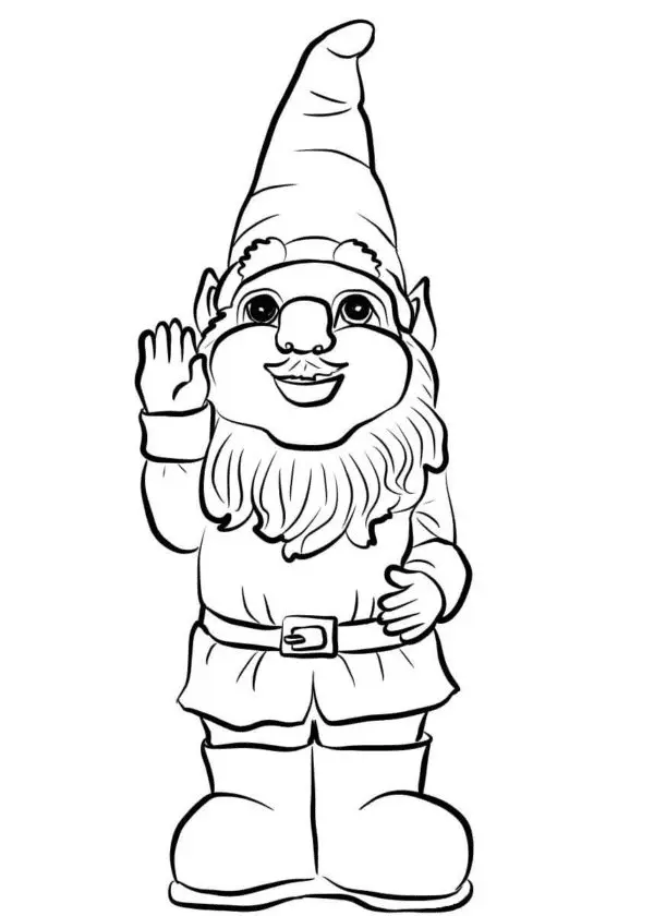 Desenhos de Gnomos Para Colorir 38