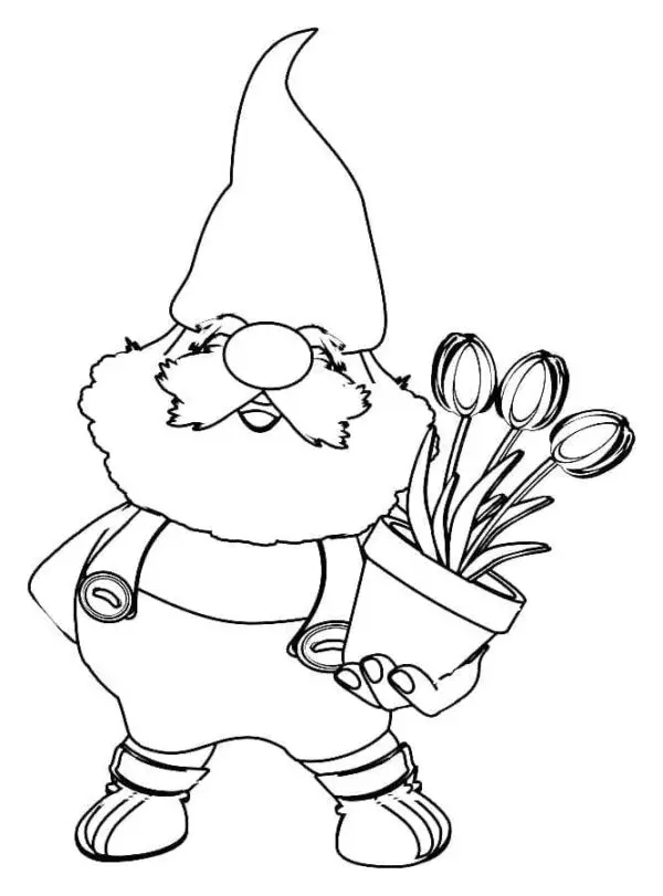 Desenhos de Gnomos Para Colorir 40