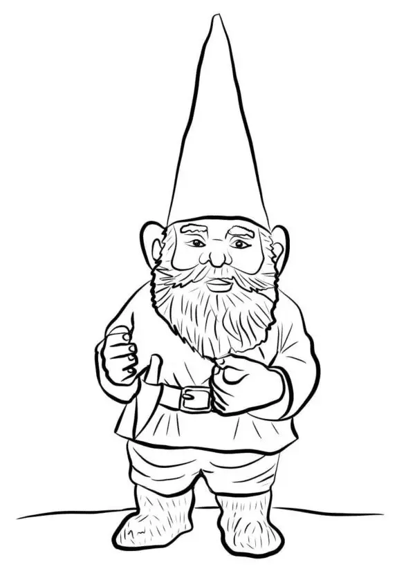 Desenhos de Gnomos Para Colorir 47