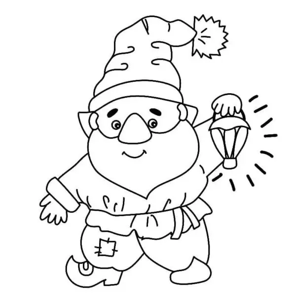 Desenhos de Gnomos Para Colorir 58
